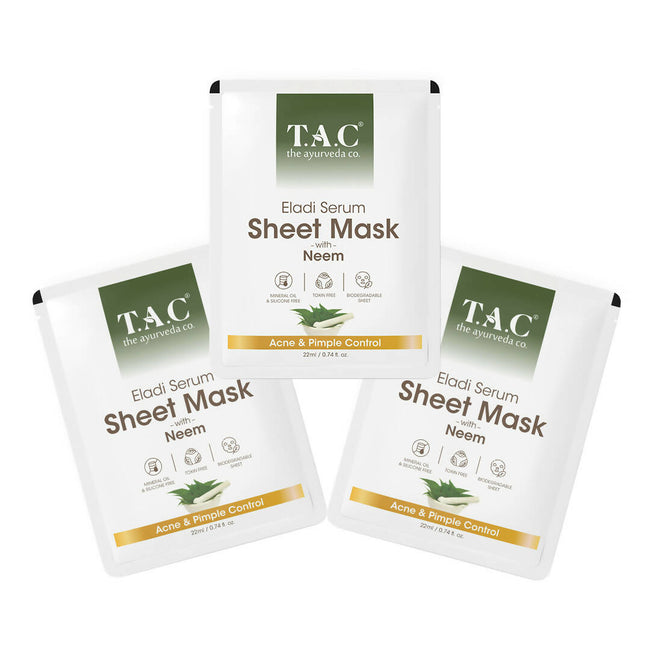 TAC - The Ayurveda Co. Eladi Serum Sheet Mask with Neem Hover Image