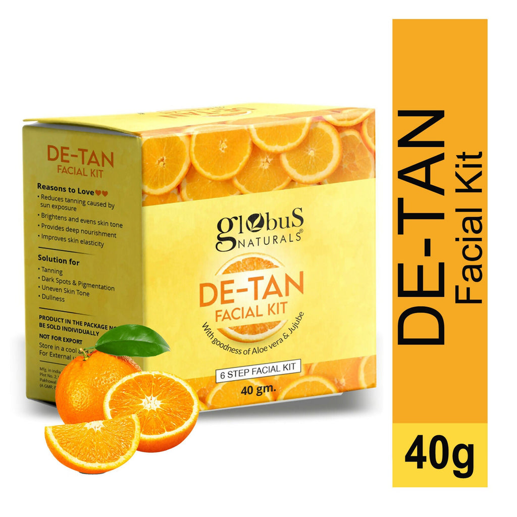 Globus Naturals De-Tan 6 Step Facial Kit