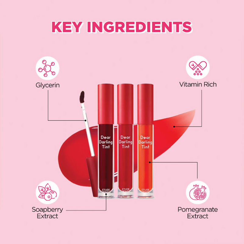 Etude House Dear Darling Water Gel Lip And Cheek Tint Lipstick - Pk002