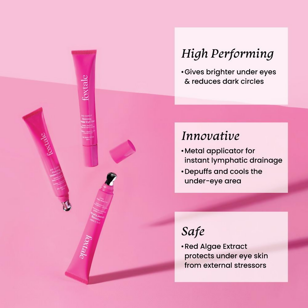 Foxtale Firming Eye Cream With Peptides For Brighter Under Eyes