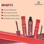 Colors Queen Totally Matte Liquid Lipstick - Paper Flower