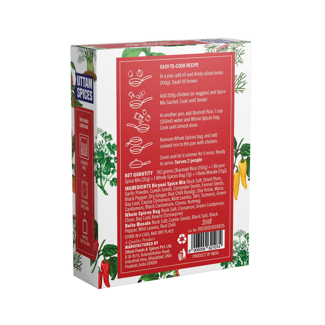 Uttam Spices Biryani Kit Restaurant like Taste Main Image