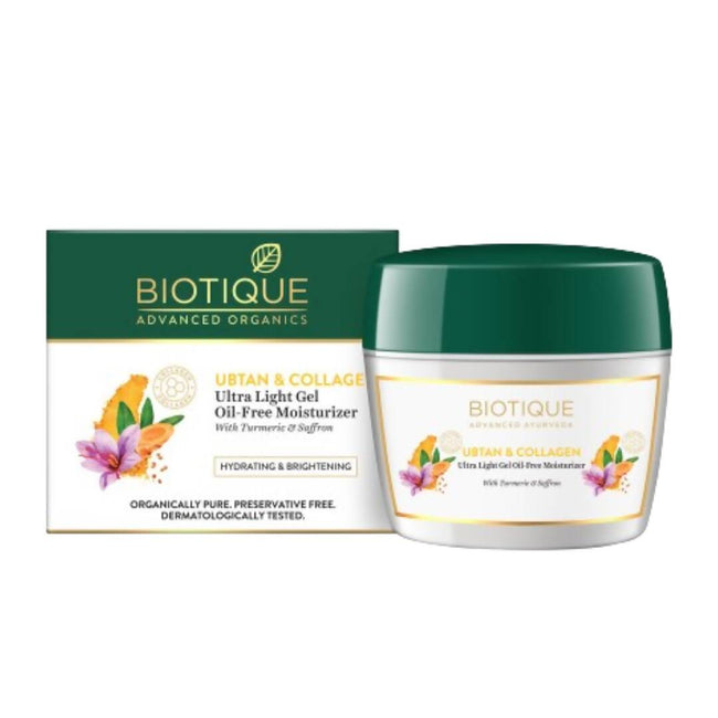 Biotique Ubtan & Collagen Ultra Light Gel Oil Free Moisturizer Hover Image