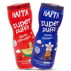 Happa Organic Multigrain Vanilla Blueberry & Apple Cinnamon Melts Super Puffs Combo (8 Months+)