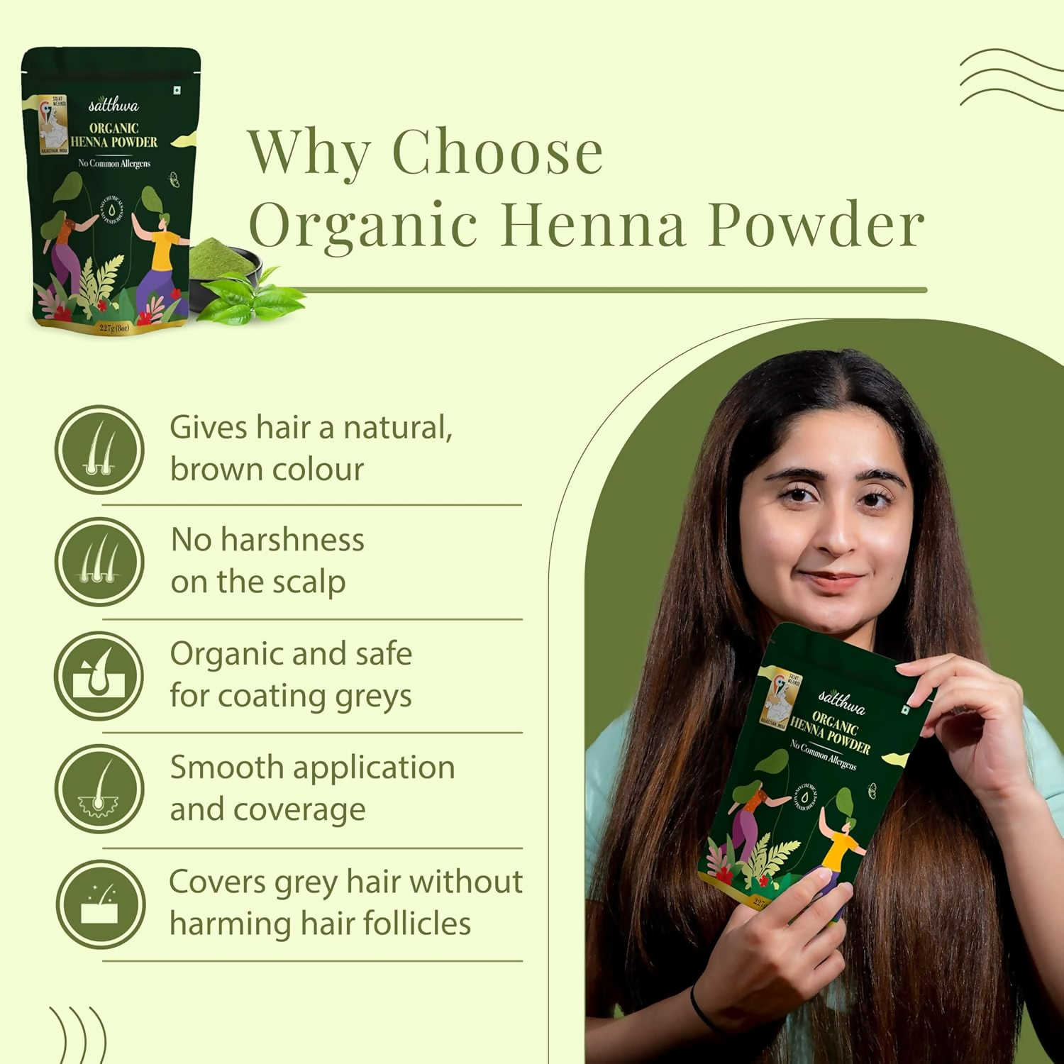 Satthwa Organic Henna Powder