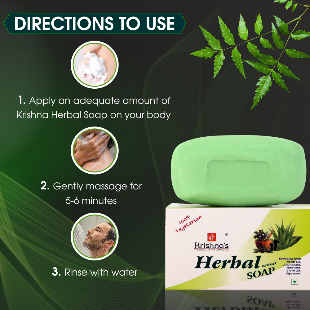 Krishna'S Herbal & Ayurveda Herbal Soap Fully Hydrated