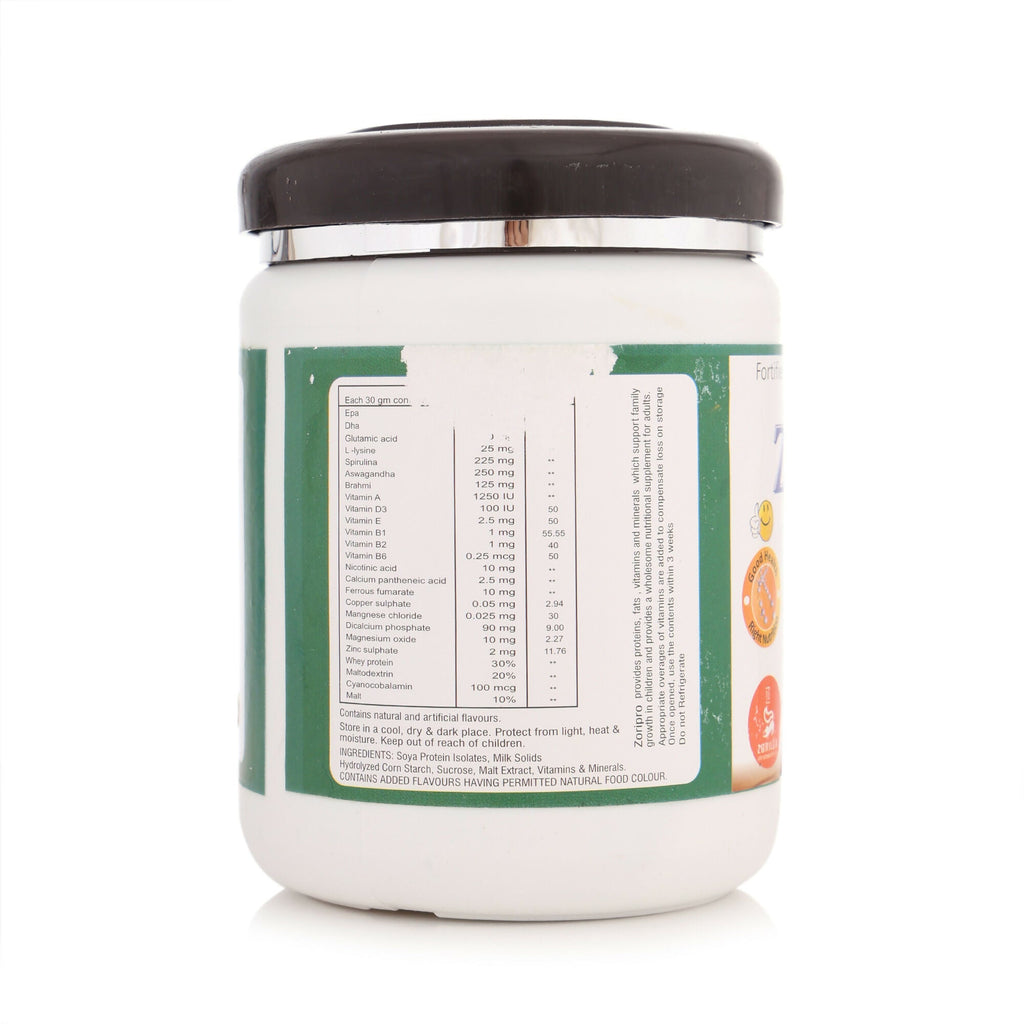 Zorilla Life Science Zoripro Protein Powder - Chocolate I Multivitamin I Multimineral I Anti-Oxidant for all ages I with Power of Herbs