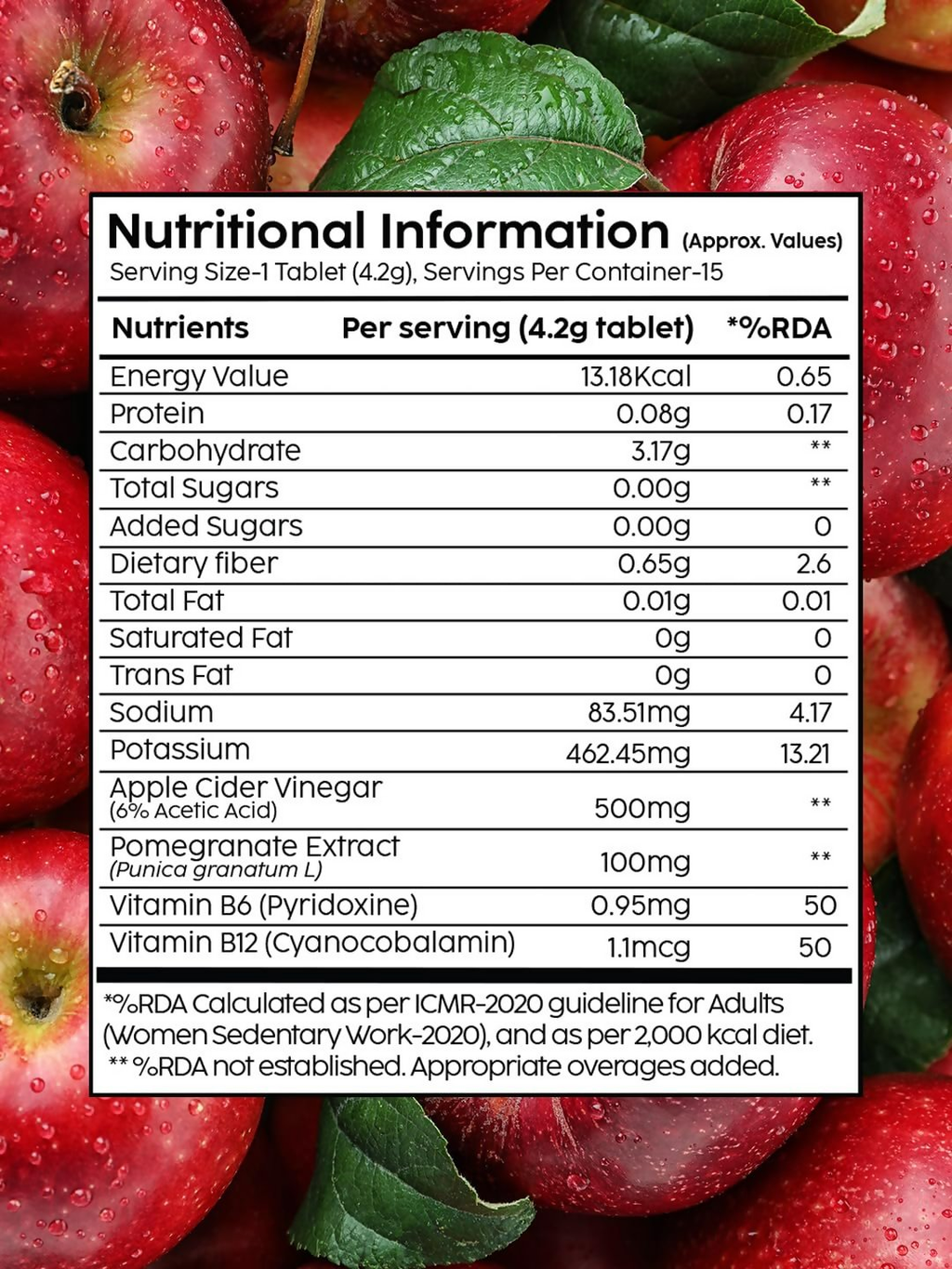 PLIX The Plant Fix Apple Cider Vinegar Effervescent Tablets - Cola Flavor