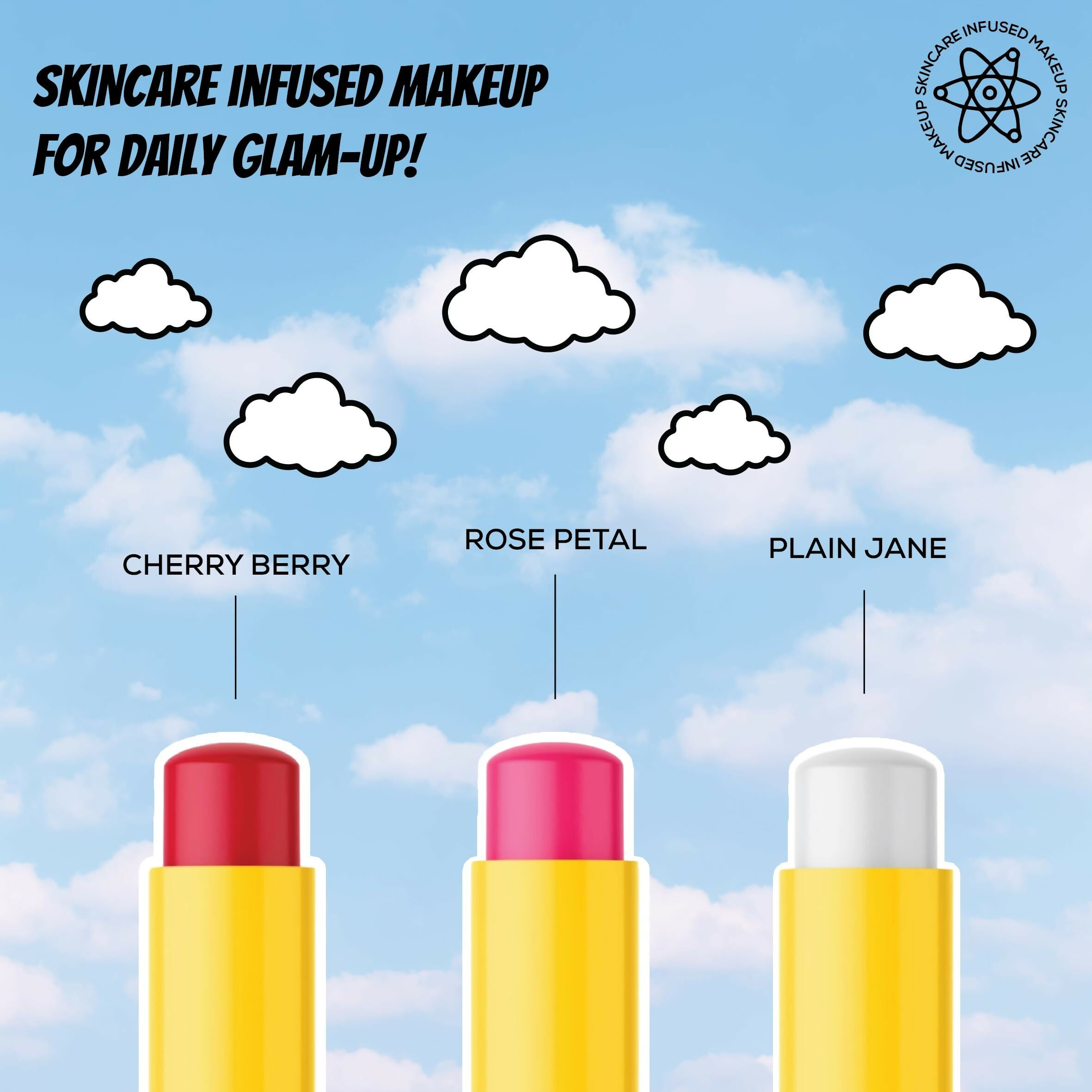 Renee Everyday Tinted Lip Balm - Rose Petal, Moisturizes & Protects with SPF 30