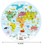 Webby Amazing World Map Jigsaw Floor Puzzle 60 Pcs