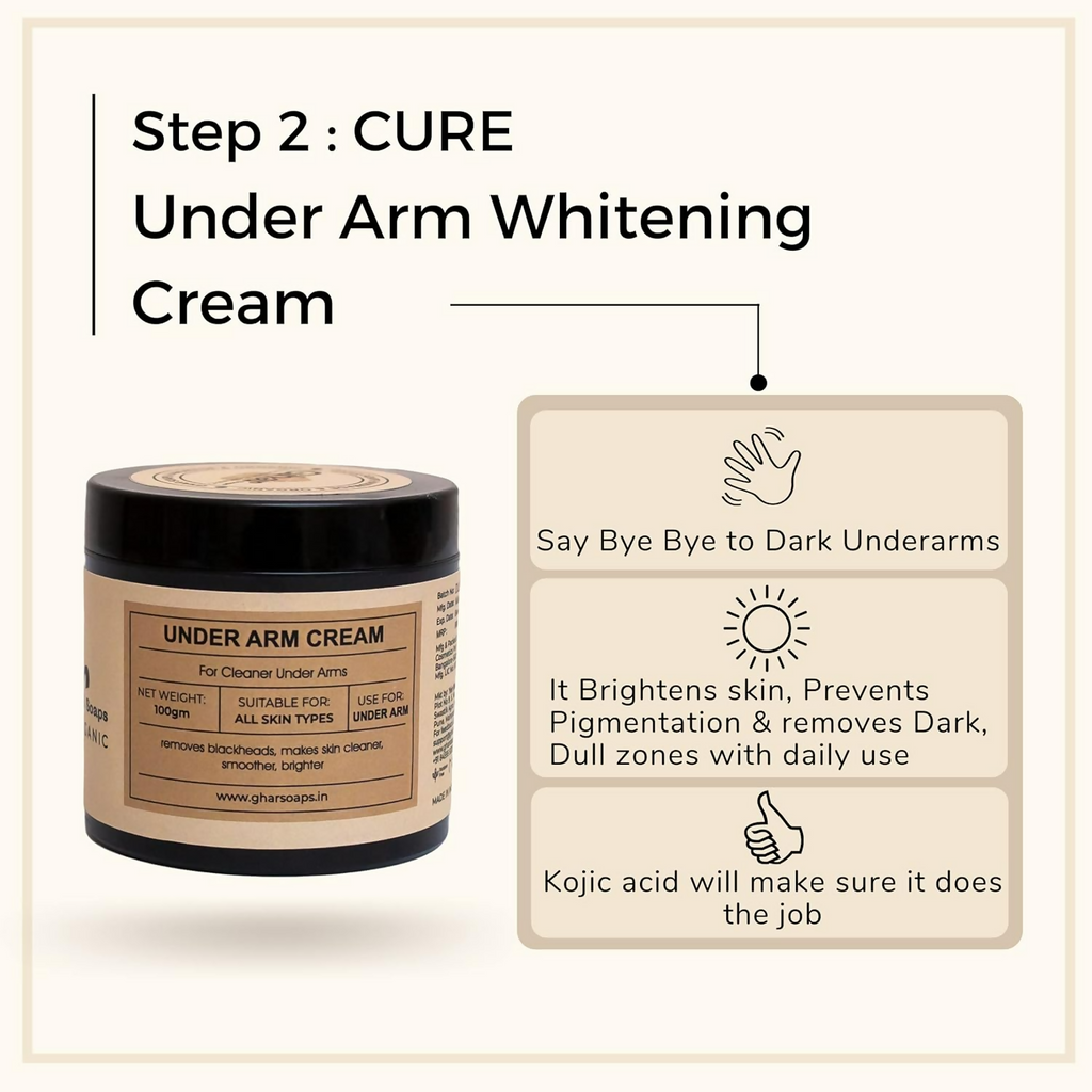 Ghar Soaps Underarm Lightening Cream Kit