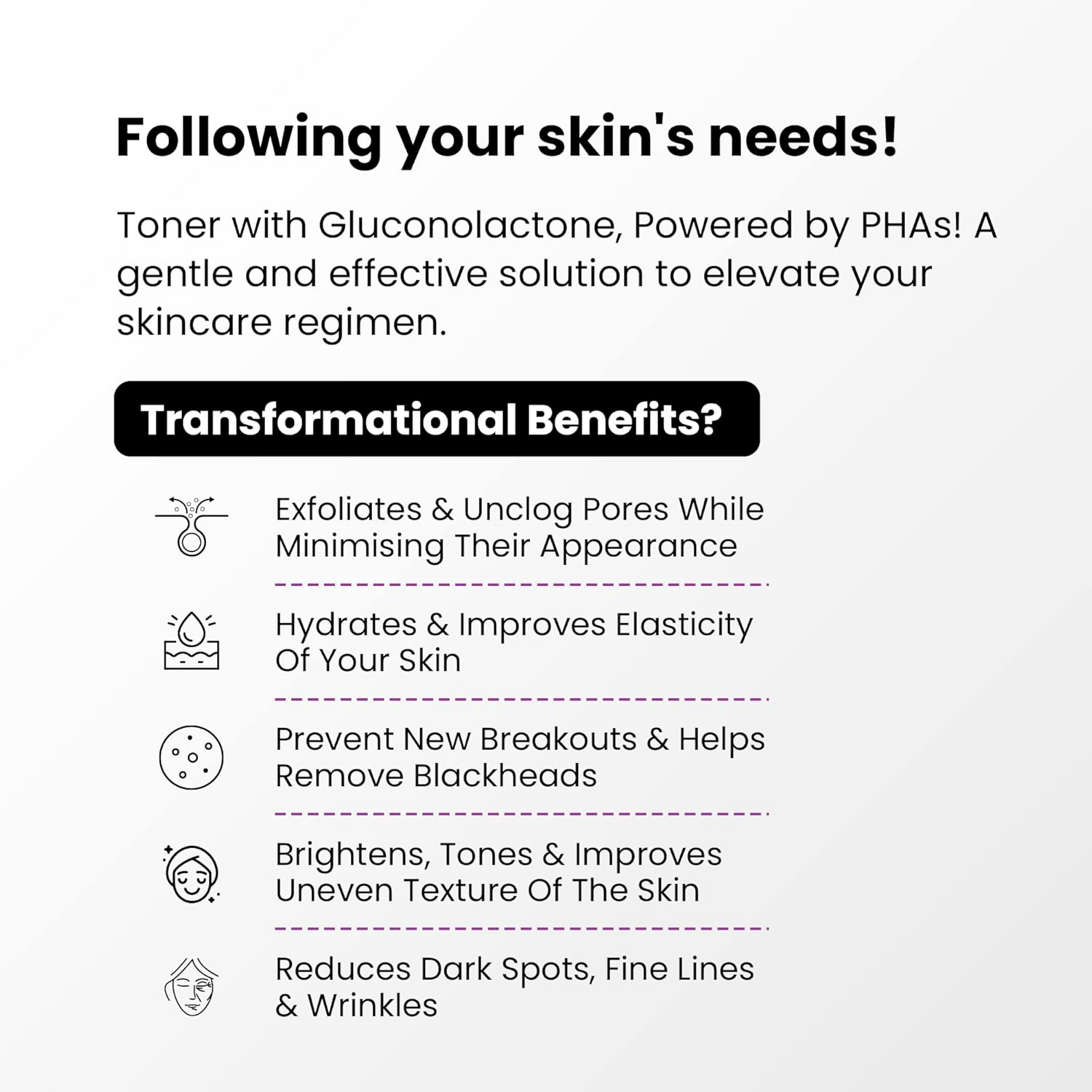 The True Therapy Pha Toner Gluconolactone 10%,Hyaluronic Acid&17 Amino Acid Complex Hydrating Toner