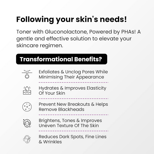 The True Therapy Pha Toner Gluconolactone 10%,Hyaluronic Acid&17 Amino Acid Complex Hydrating Toner Main Image