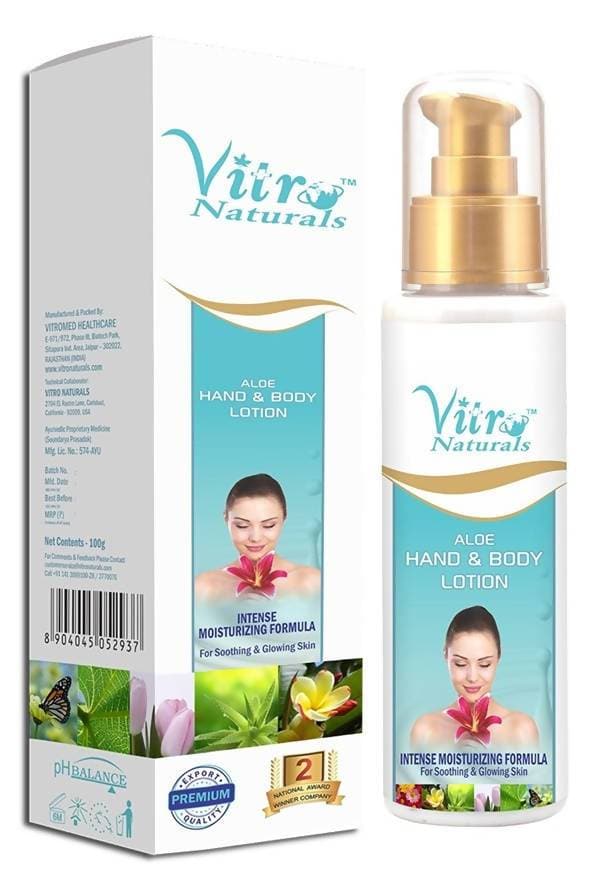Vitro Naturals Aloe Hand & Body Lotion Hover Image