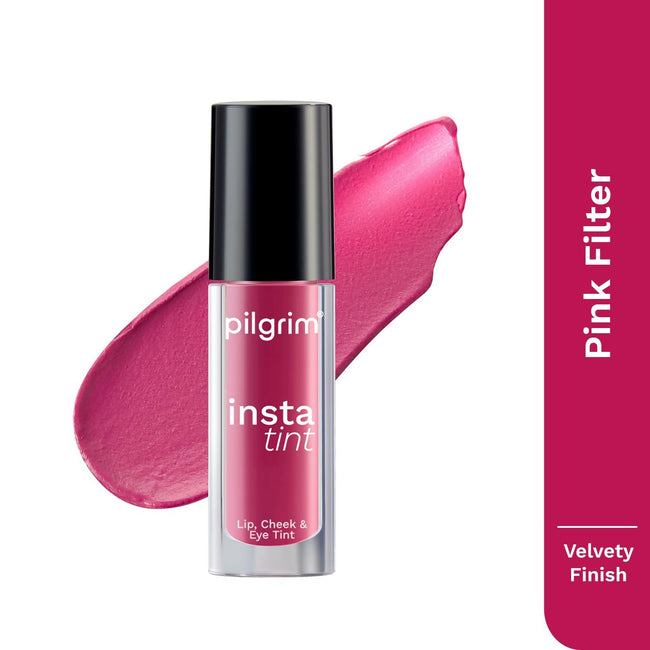 Pilgrim 3 In 1 Lip, Cheek And Eye Tint With Goodness Of Spanish - Pink Filter - 01 Main Image