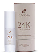 Flawora 24K Gold Face Serum For Brightening, Anti-Aging And Anti Acne Serum To Reduce Blackheads And Open Pores 