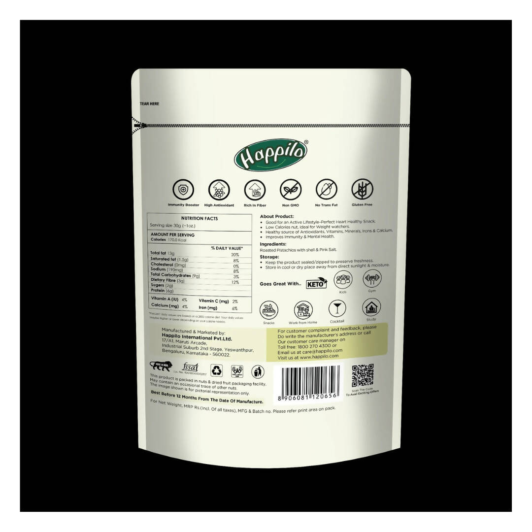 Happilo Freshly Roasted & Salted California Pistachios