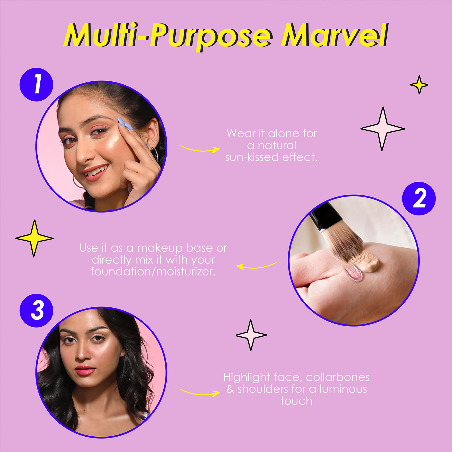 Blue Heaven Prime & Shine Flawless lluminating Primer & Strobe Cream - Silver Pink