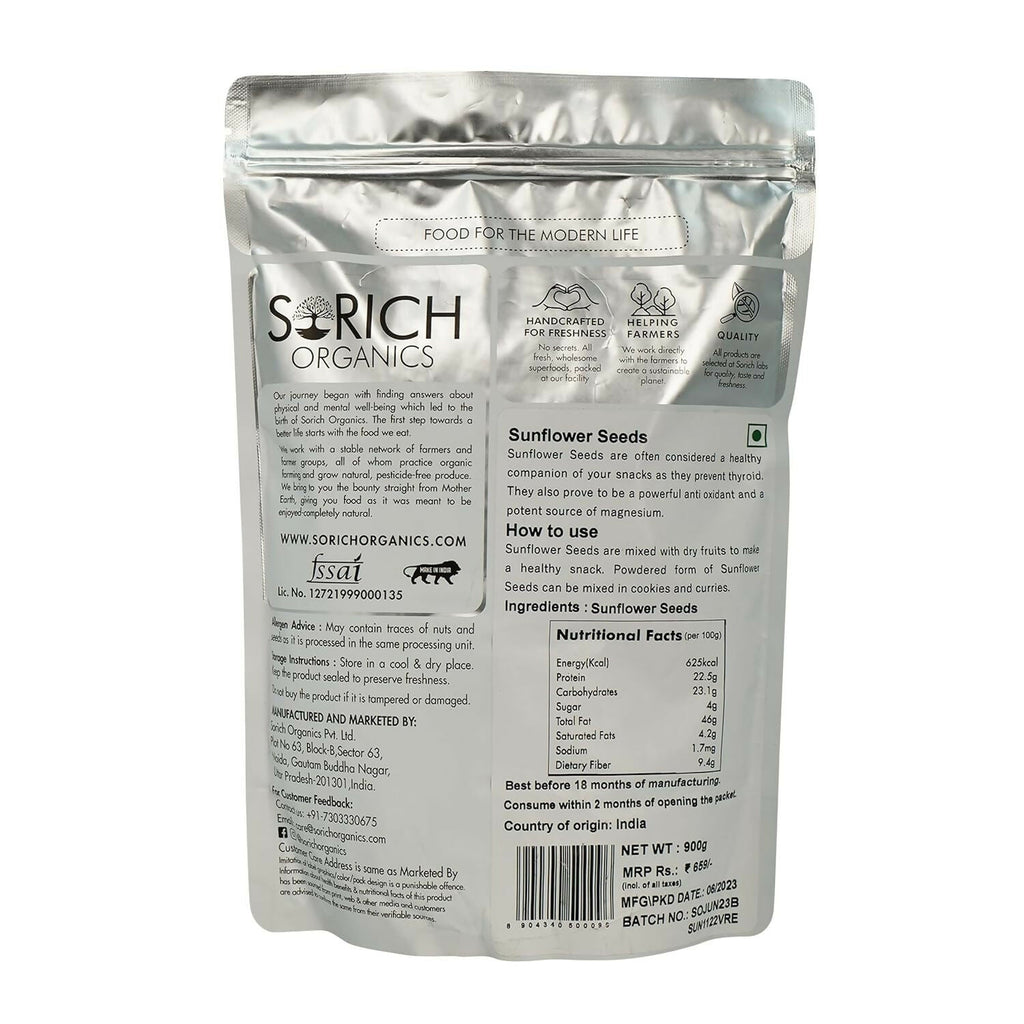 Sorich Organics Raw USDA Organic Sunflower Seeds