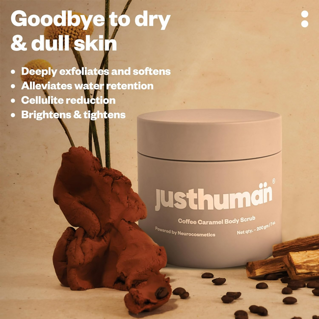 JustHuman Coffee Caramel Body Scrub Main Image