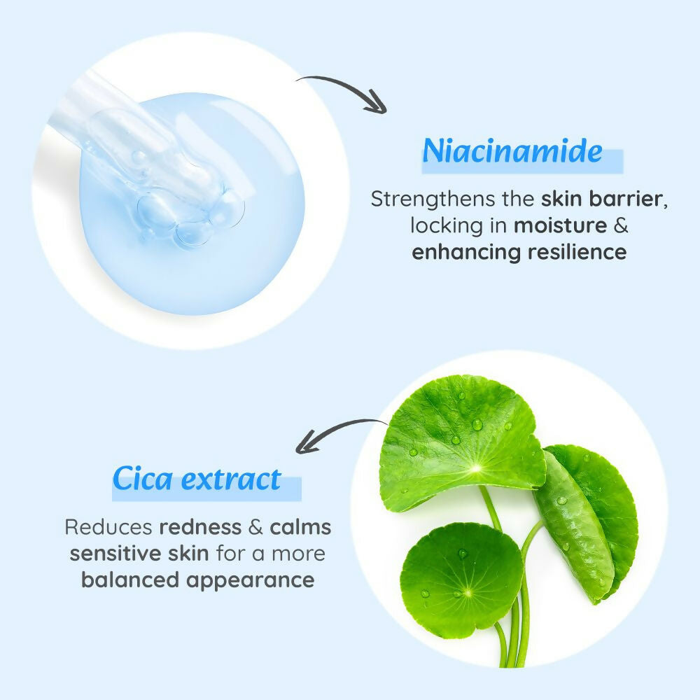 Wild Oak 10% Niacinamide Cica Serum For Face Reduces Sebum Pigmentation, Evens Skin Tone & Minimises Pores