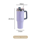 Nestasia Tumbler with Handle Straw & Lid - 1.2L (Purple)