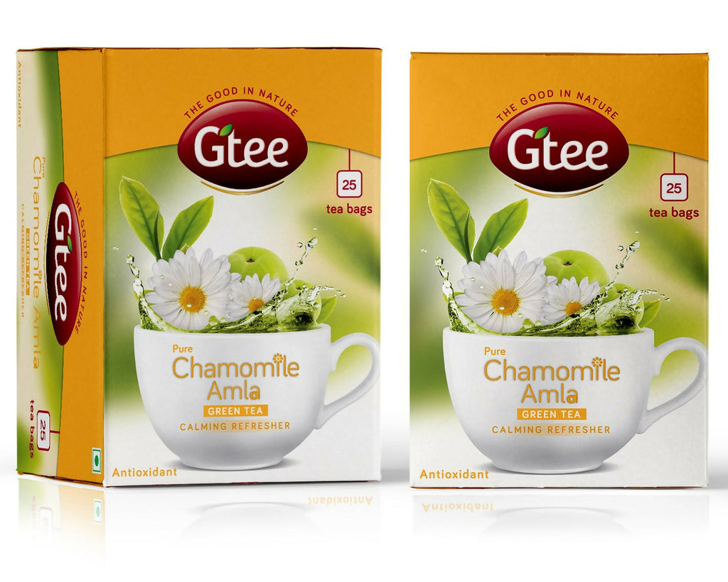 Gtee Chamomile Green Tea Bags for Stress Relief and Good Sleep