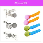 Safe-O-Kid Baby Stroller Clip, Glossy Blanket Clip Stroller, Pram/Buggy Accessories For Baby, Blue