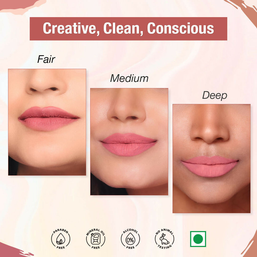 The Natural Wash Matte Velvet Longstay Liquid Mini Lipstick - 04 Pinktastic