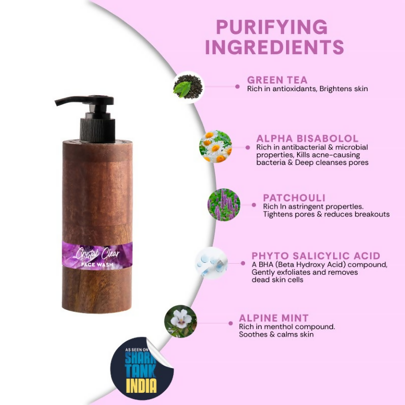 Mintree Certified Organic & Vegan Crystal Clear Anti-Acne Face Wash