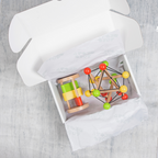 Nesta Toys Newborn Gift Set - Wooden Skwish Rattle, Clacker Rattle and Elephant Teether