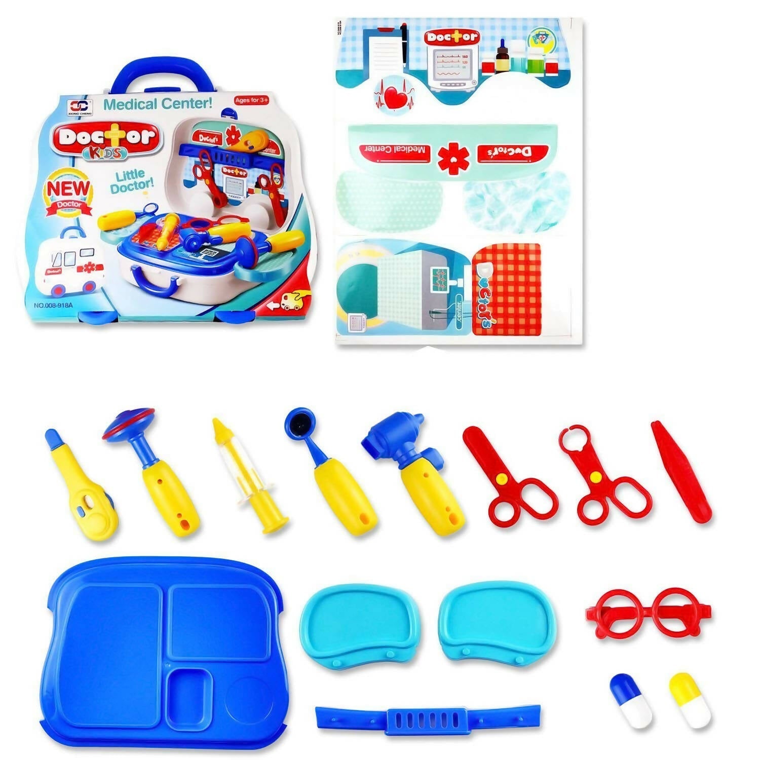 Sardar Ji Ki Dukan Pretend Play Doctor Play Sets For Boys/Girls/Kids Doctor Kit Toys With Suitcase - Isi Approved (Doctor Set - Box)