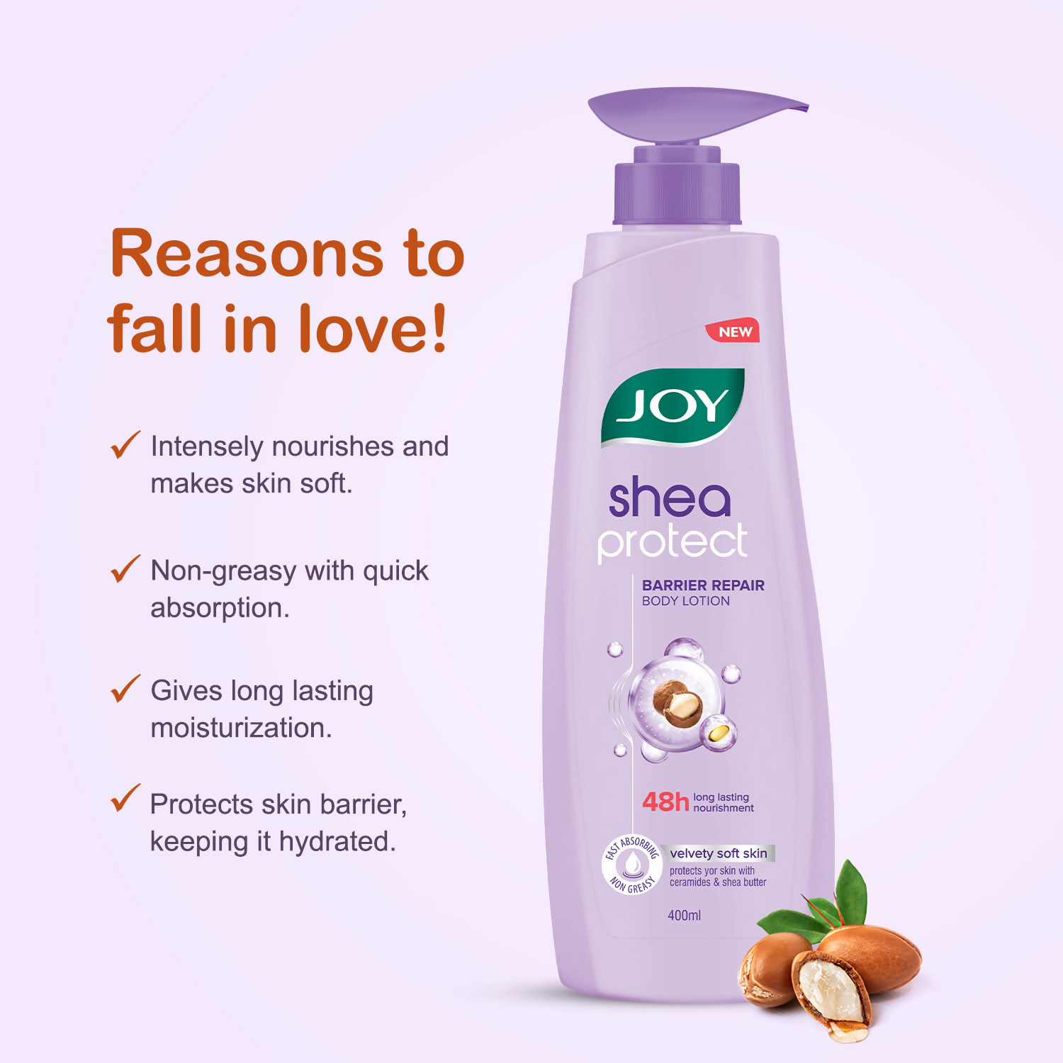 Joy Shea Protect Body Lotion For Barrier Repair WIth Ceramide & Shea Butter