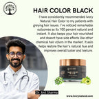 Ivory Natural Black Hair Color - Plant-Based Natural Hair Color - Both For Men Women