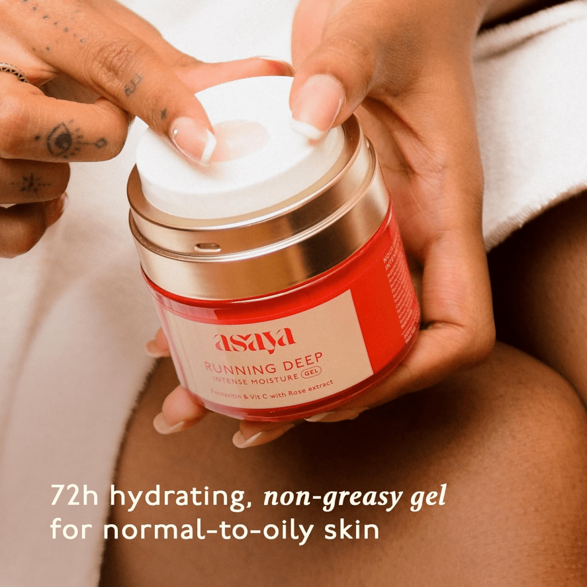 Asaya Running Deep Intense Face Moisturizer Gel For All Skin Types