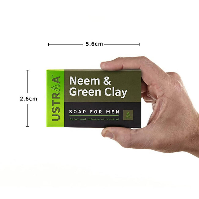 Ustraa Neem & Green Clay Soap For Men Main Image