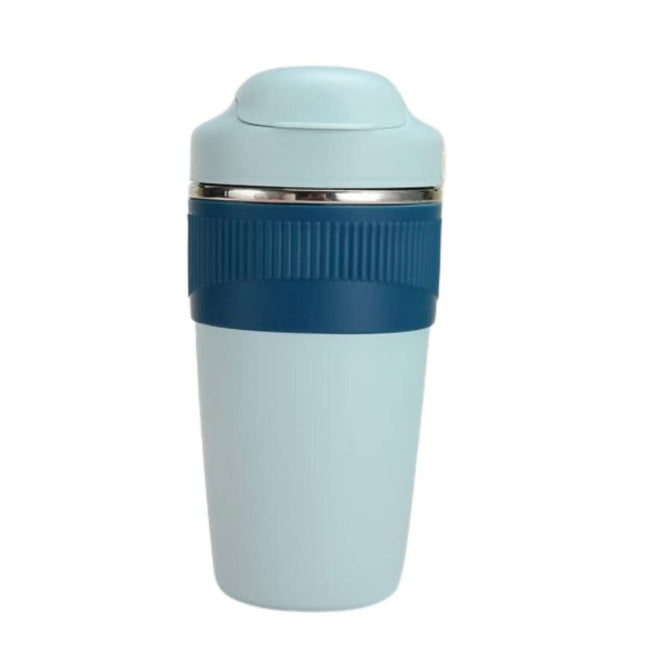 Wosta Travel Coffee Mug with Lid and Straw Tumbler - 480ml (Sky Blue) Hover Image