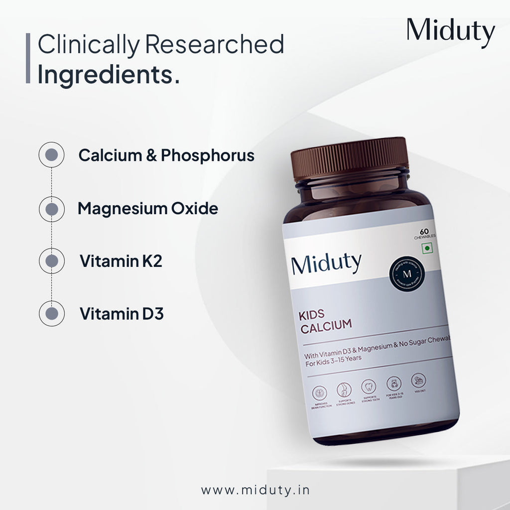 Miduty by Palak Notes Kids Calcium Chewables