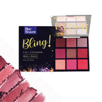 Blue Heaven Bling 9 In 1 Eyeshadow Palette - Kiss Of Blush