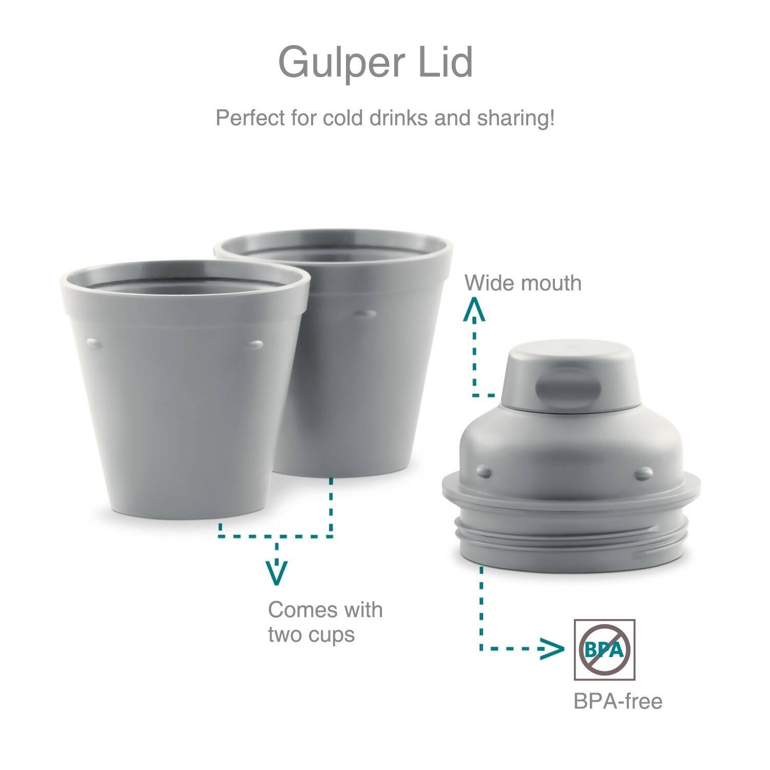 Vaya Drynk Stainless Steel Water Bottle Tumbler for Office - 600ml (White)