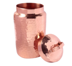 Isha Life Hammered Copper Container with Lid