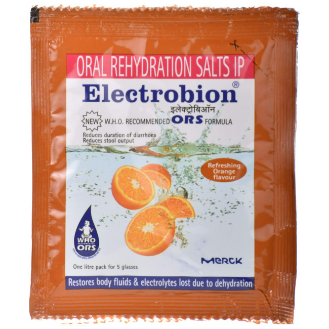 Electrobion - Oral Rehydration Powder (Orange Flavour) Hover Image