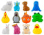 Cable World Plastic Baby Bath Chu Chu Colorful Animal Shape Toy (Multicolor, Multi Design)