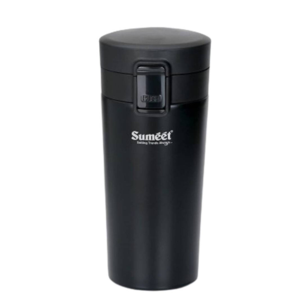 Sumeet Stainless Steel Vacuum Hot & Cold Tumbler - 350 ml (Black)