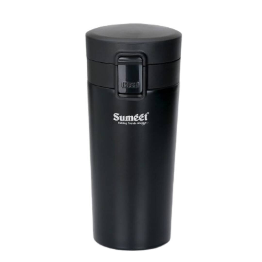 Sumeet Stainless Steel Vacuum Hot & Cold Tumbler - 350 ml (Black)