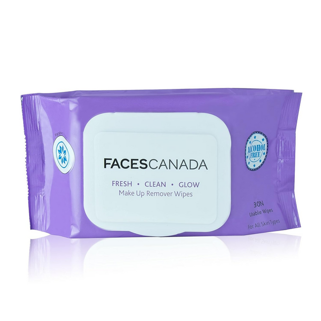 Faces Canada Fresh Clean Glow Makeup Remover Face Wipes Hover Image