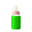 Safe-O-Kid Silicone Baby Feeding Bottle Cover Cum Sleeve for Insulated Protection 120mL- Green