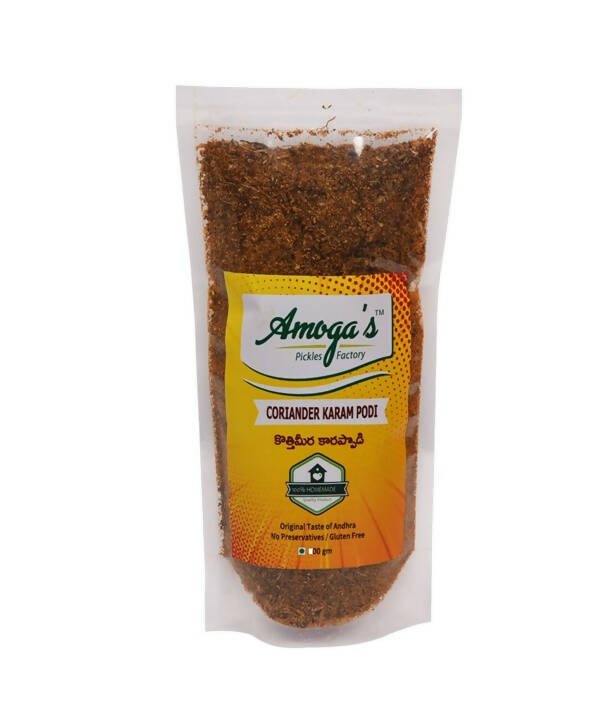 Amoga's Pickles Factory Coriander Leaves Curry Powder Andhra Style Hover Image