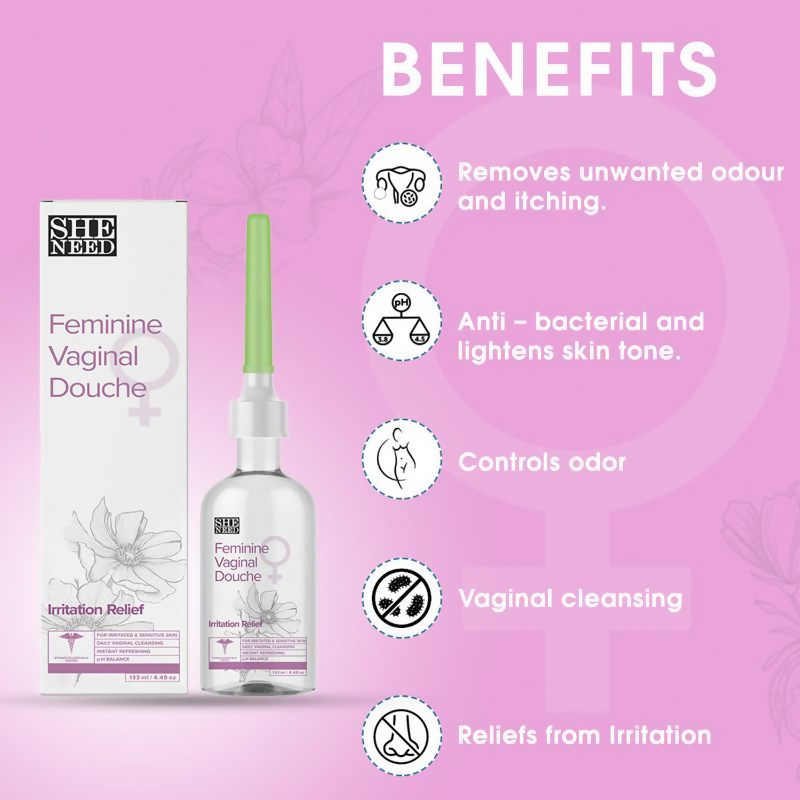SheNeed Feminine Vaginal Douche- Irritation Relief