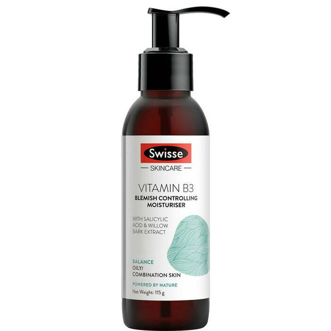 Swisse Skincare Vit B3 Blemish Moisturiser With Green Tea & Willow Bark Extract Hover Image